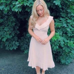 Gorgeous full length blush dress